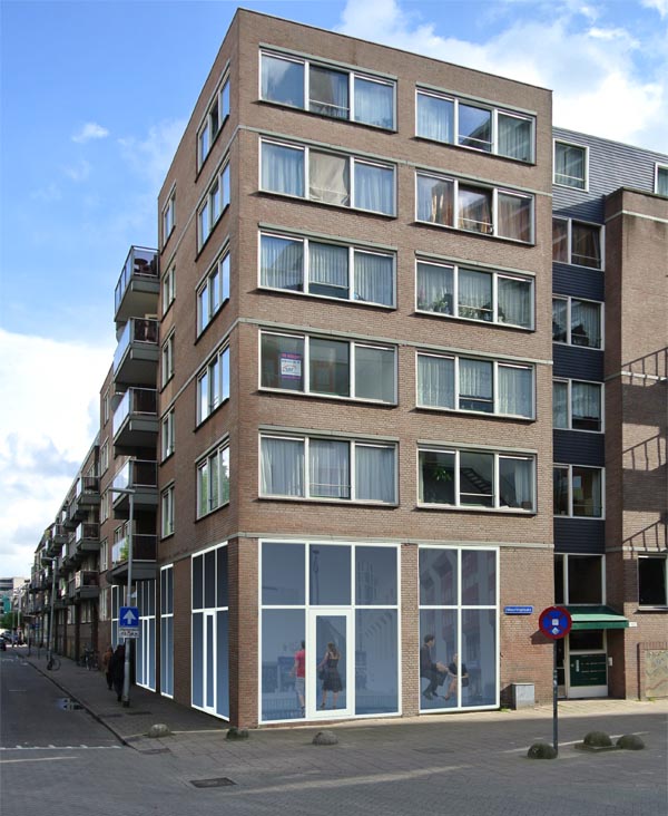 Mauritsstraat zicht Schouwburgplein